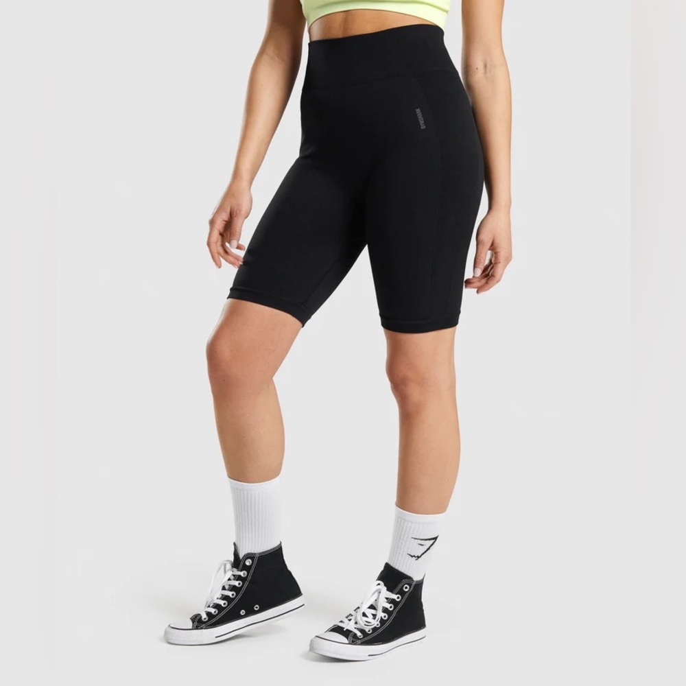 Gymshark Flex Cycling Shorts - Black/Charcoal